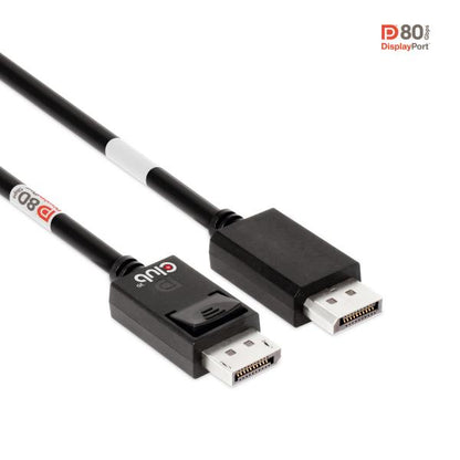 CLUB3D DISPLAYPORT 2.1 BI-DIRECTIONAL CABLE VESA DP80 4K120Hz, 8K60Hz or 10K30Hz M/M 1.2m/3.94ft [CAC-1091] 