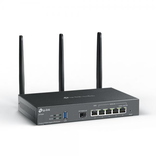 TP-Link Omada ER706W Gigabit Ethernet Enrutador inalámbrico de doble banda (2,4 GHz/5 GHz) Negro [ER706W] 