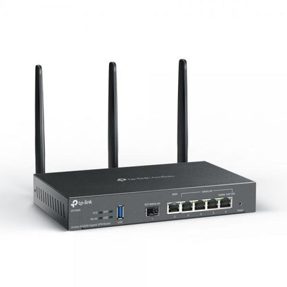 TP-Link - Omada AX3000 Gigabit VPN Router, 1x Gigabit SFP WAN/LAN Port, 1x Gigabit RJ45 WAN Port, 4x Gigabit WAN/LAN RJ45 Ports ER706W [ER706W]