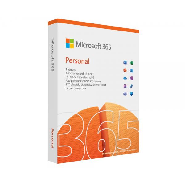 MICROSOFT M365 PERSONAL ITALIAN SUBSCR 1YR EUROZONE MEDIALESS P10 [QQ2-01746]