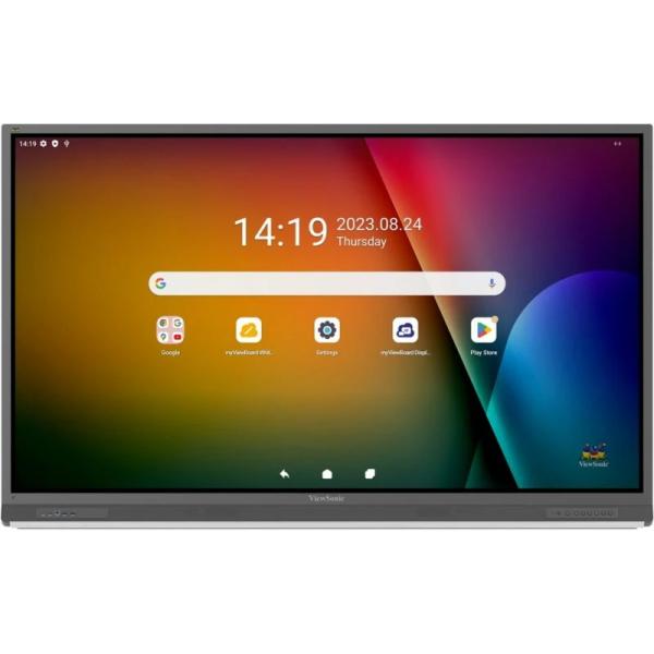Viewsonic ViewBoard 52serie touchscreen - 75inch - 4K - Android 13.0 - IR 400 nits - 2x20W + sub 20W + array mic - 8/64GB [IFP7552-2F]