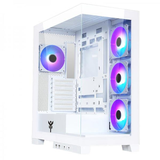 ITEK CASE SHOWBUI 45W - GAMING TOWER, ATX, 4X12CM ARGB FAN, 2XUSB3, TYPE-C, SIDE FRONT PANEL TE [ITGCASB45W]