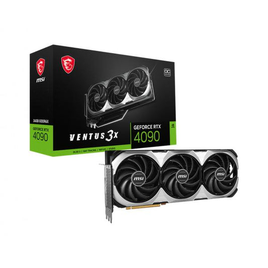 MSI VENTUS GeForce RTX 4090 3X E 24G OC NVIDIA 24 GB GDDR6X [RTX4090VENTUS3XE24GOC] 