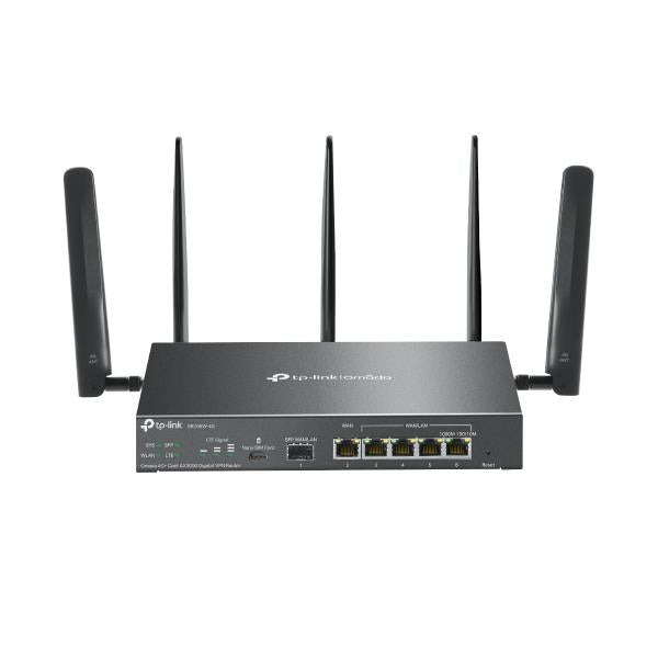 TP-Link Omada ER706W-4G Gigabit Ethernet Enrutador inalámbrico de doble banda (2,4 GHz/5 GHz) Negro [ER706W-4G] 