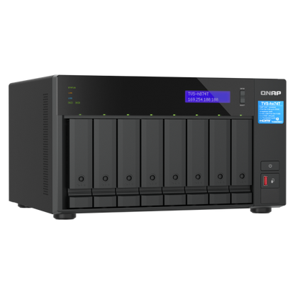 QNAP TVS-H874T-I7-32G NAS and Storage Server Tower Ethernet LAN Connection Black [TVS-H874T-I7-32G] 