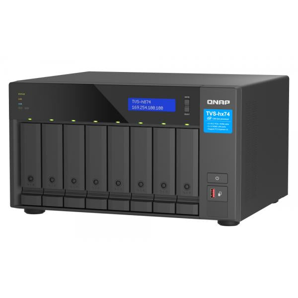 QNAP TVS-H874T-I7-32G NAS and Storage Server Tower Ethernet LAN Connection Black [TVS-H874T-I7-32G] 