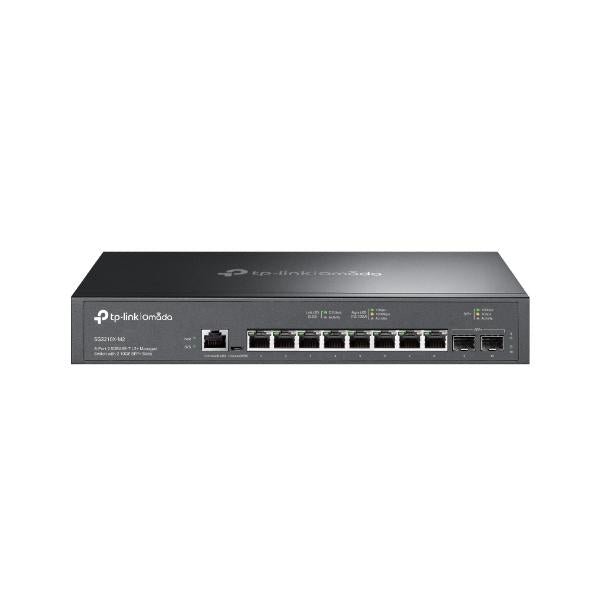 TP-Link - SG3210X-M2 - Omada 8-Port 2.5GBASE-T L2+ Managed Switch with 2 10GE SFP+ Slots, 8 2.5G Ports, 2 10G SFP+ Slots, RJ45/Micro-USB Console Port, 1U 13-inch Rack-mountable Steel Case [SG3210X-M2]