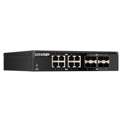 QNAP QSW-3216R-8S8T Conmutador de Red No Administrado L2 10G Ethernet (100/1000/10000) Negro [QSW-3216R-8S8T]