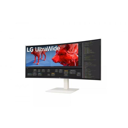 Lg WR85C - 38 inch - Curved - Ultrawide Quad HD+ Nano IPS LED Monitor - 3840x1600 - White - HAS / RJ45 / USB-C [38WR85QC-W.AEU]