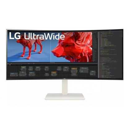 Lg WR85C - 38 inch - Curved - Ultrawide Quad HD+ Nano IPS LED Monitor - 3840x1600 - White - HAS / RJ45 / USB-C [38WR85QC-W.AEU]