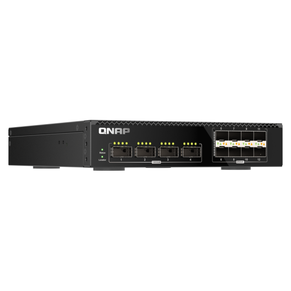 QNAP - QSW-M7308R-4X Management Switch, 4 port 100GbE, 8 port 25GbE, half-rackmount design QSW-M7308R-4X [QSW-M7308R-4X]