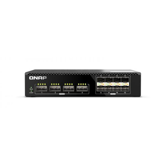 QNAP - QSW-M7308R-4X Management Switch, 4 port 100GbE, 8 port 25GbE, half-rackmount design QSW-M7308R-4X [QSW-M7308R-4X]