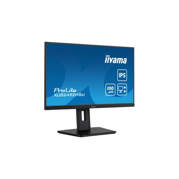 Iiyama ProLite 24 inch - Full HD IPS LED Monitor - 1920x1080 - Pivot / HAS [XUB2492HSU-B6]