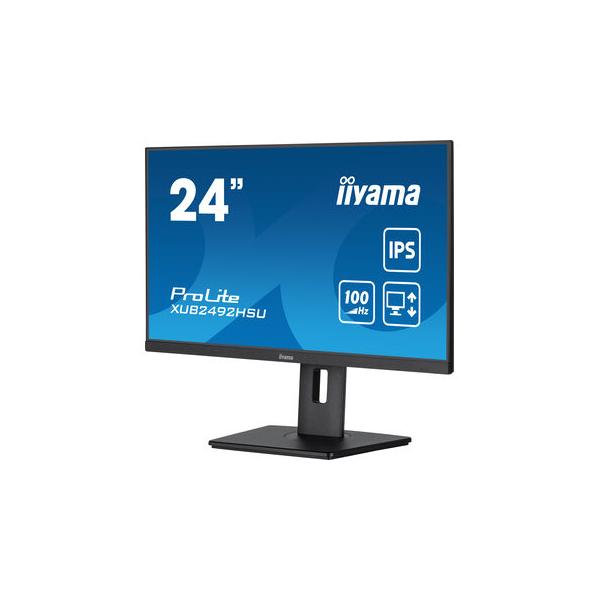 Iiyama ProLite 24 inch - Full HD IPS LED Monitor - 1920x1080 - Pivot / HAS [XUB2492HSU-B6]