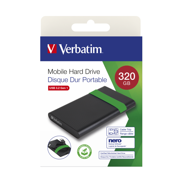 VERBATIM HDD ESTERNO 320GB USB 3.2 GEN CERTIFIED REFURBISHED [53110]