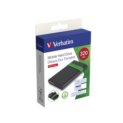 VERBATIM HDD EXTERNO 320GB USB 3.2 GEN CERTIFICADO REACONDICIONADO [53110] 