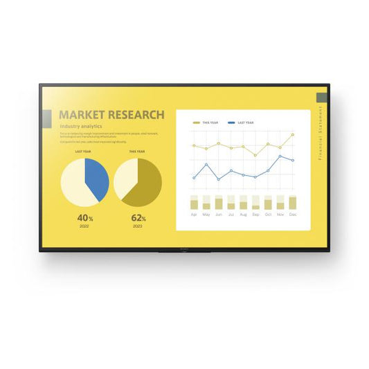 Sony FW-55EZ20L visualizzatore di messaggi Pannello piatto per segnaletica digitale 139,7 cm (55") LED Wi-Fi 350 cd/m 4K Ultra HD Nero Android 16/7 [FW-55EZ20L]
