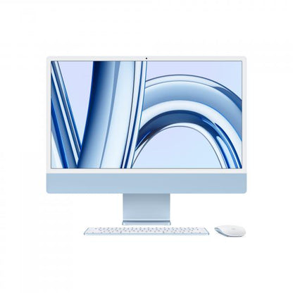 Apple iMac con Retina 24'' Display 4.5K M3 chip con 8core CPU e 8core GPU, 256GB SSD - Blu [MQRC3T/A]