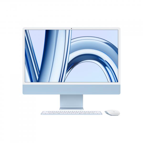 APPLE 24-INCH IMAC WITH RETINA 4.5K DISPLAY M3 CHIP WITH 8CORE CPU + 10CORE GPU 8GB 512GB SSD BLU [MQRR3T/A]