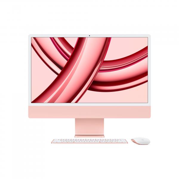 APPLE 24INCH IMAC WITH RETINA 4.5K DISPLAY M3 CHIP WITH 8CORE CPU + 10CORE GPU 8GB 512GB SSD ROSA [MQRU3T/A]