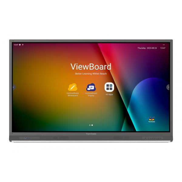 Viewsonic ViewBoard 52serie touchscreen - 65inch - 4K - Android 13.0 - IR 400 nits - 2x20W + sub 20W + array mic - 8/64GB [IFP6552-2F]