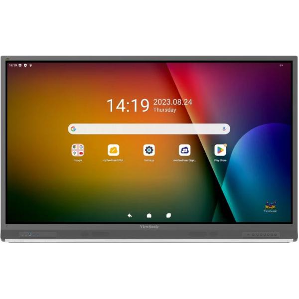 Viewsonic ViewBoard 52serie touchscreen - 65inch - 4K - Android 13.0 - IR 400 nits - 2x20W + sub 20W + array mic - 8/64GB [IFP6552-2F]