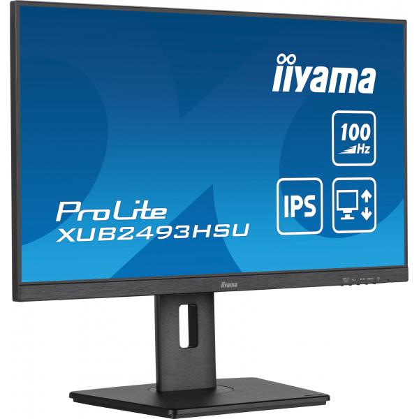 iiyama ProLite Monitor para PC 60,5 cm (23.8") 1920 x 1080 Pixeles Full HD LED Negro [XUB2493HSU-B6] 