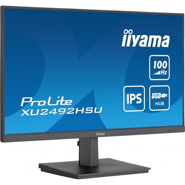 iiyama ProLite Monitor para PC 60,5 cm (23.8") 1920 x 1080 Pixeles Full HD LED Negro [XU2492HSU-B6] 