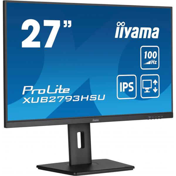 iiyama ProLite Monitor PC 68,6 cm (27") 1920 x 1080 Pixel Full HD LED Nero [XUB2793HSU-B6]