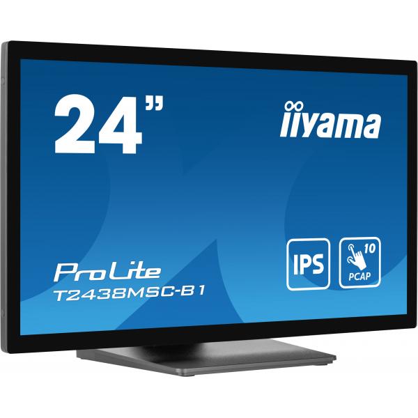 Iiyama ProLite 24 inch Touch - Full HD IPS LED Monitor - 1920x1080 [T2438MSC-B1]