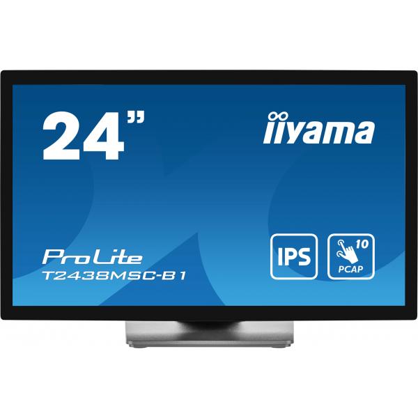 Iiyama ProLite 24 inch Touch - Full HD IPS LED Monitor - 1920x1080 [T2438MSC-B1]