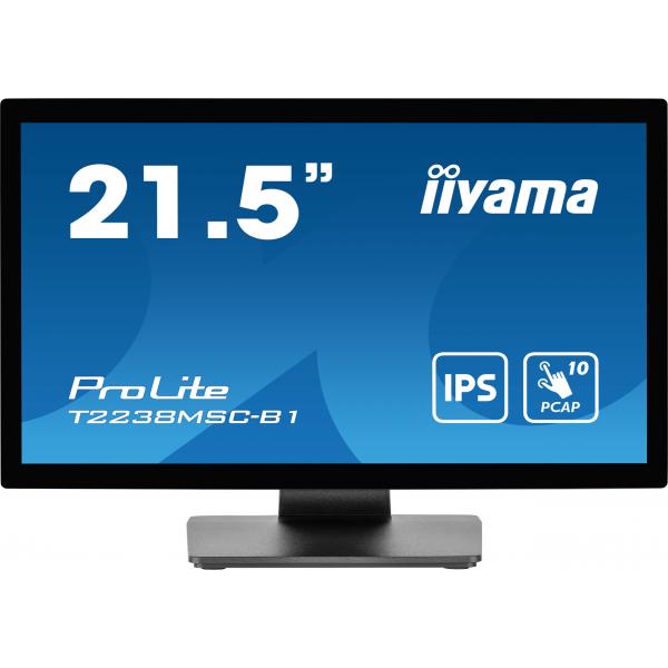 Iiyama ProLite 22 inch - Full HD IPS LED Touch Monitor - 1920x1080 [T2238MSC-B1]