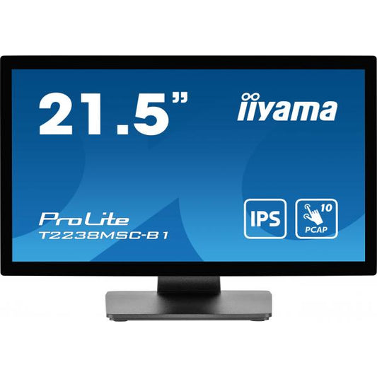 iiyama ProLite T2238MSC-B1 Monitor PC 54,6 cm (21.5") 1920 x 1080 Pixel Full HD LED Touch screen Nero [T2238MSC-B1]