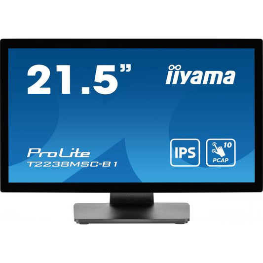 iiyama ProLite T2238MSC-B1 Monitor para PC 54,6 cm (21.5") 1920 x 1080 Pixeles Full HD LED Pantalla táctil Negro [T2238MSC-B1]