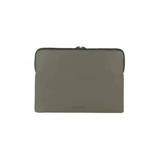 FUNDA TUCANO PARA MACBOOK AIR 15" Y PORTÁTIL HASTA 14", IMPERMEABLE, CON BOLSILLO PARA ACCESORIOS, VERDE MIL [BFGOM1314-VM]