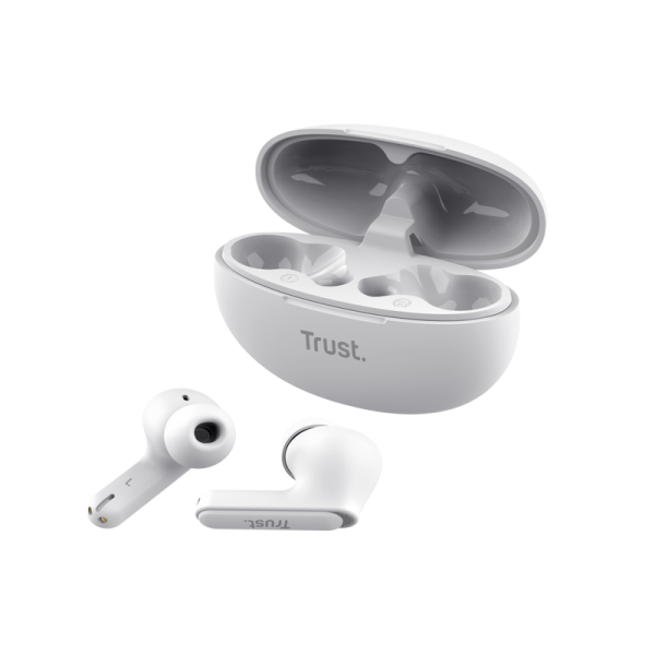 Trust Yavi True Wireless Stereo (TWS) In-ear Music and Calls USB type-C Bluetooth White [25172] 