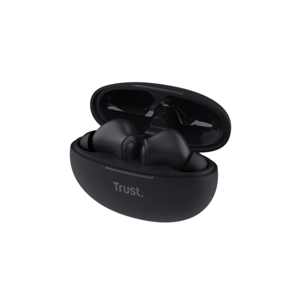 Trust Yavi True Wireless Stereo (TWS) In-ear Music and Calls USB Type-C Bluetooth Headset Black [25296] 