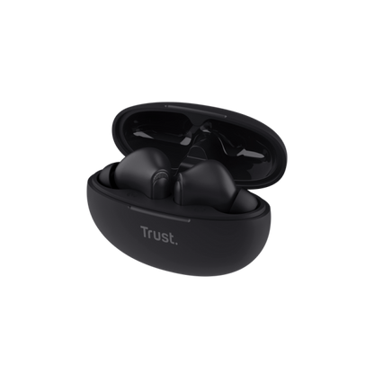 Trust Yavi True Wireless Stereo (TWS) In-ear Music and Calls USB Type-C Bluetooth Headset Black [25296] 