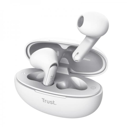 Trust Yavi True Wireless Stereo (TWS) In-ear Music and Calls USB type-C Bluetooth White [25173] 