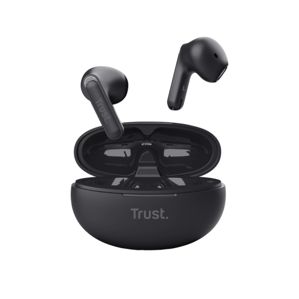 Trust Yavi True Wireless Stereo (TWS) In-ear Music and Calls USB type-C Bluetooth Black [25298] 