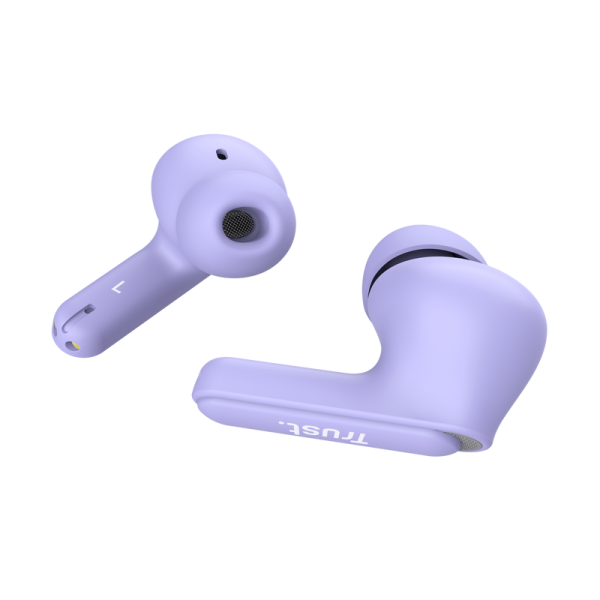 Trust Yavi True Wireless Stereo (TWS) In-ear Music and Calls USB Type-C Bluetooth Headset Purple [25297] 