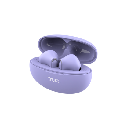 Trust Yavi Auricolare True Wireless Stereo (TWS) In-ear Musica e Chiamate USB tipo-C Bluetooth Viola [25299]