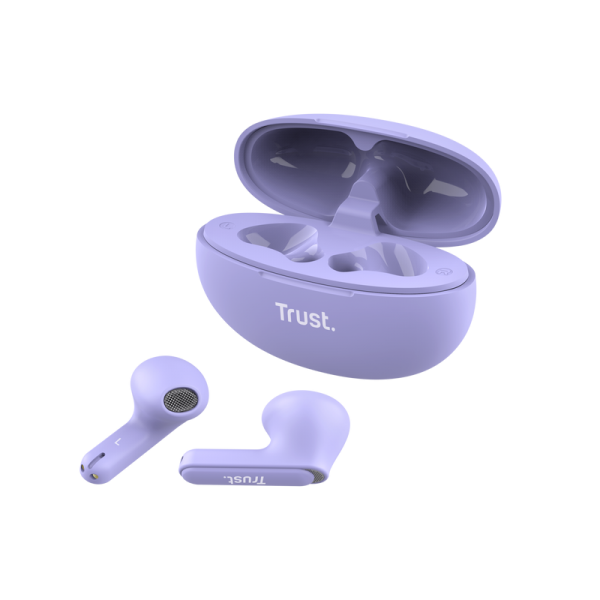 Trust Yavi Auricolare True Wireless Stereo (TWS) In-ear Musica e Chiamate USB tipo-C Bluetooth Viola [25299]