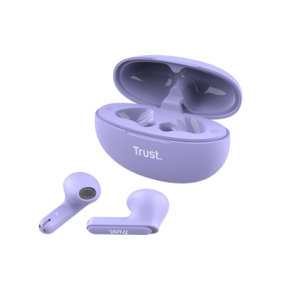 Trust Yavi Auricolare True Wireless Stereo (TWS) In-ear Musica e Chiamate USB tipo-C Bluetooth Viola [25299]