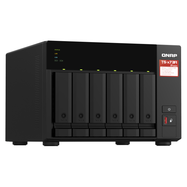 QNAP TS-673A NAS Tower Collegamento ethernet LAN Antracite V1500B [TS-673A-SW5T]