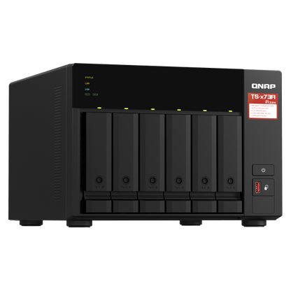 QNAP TS-673A NAS Tower Collegamento ethernet LAN Antracite V1500B [TS-673A-SW5T]