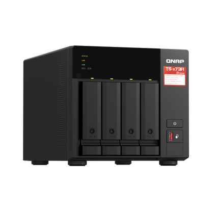 QNAP TS-473A + QSW-1105-5T Bundle Pack NAS Tower Collegamento ethernet LAN Nero V1500B [TS-473A-SW5T]