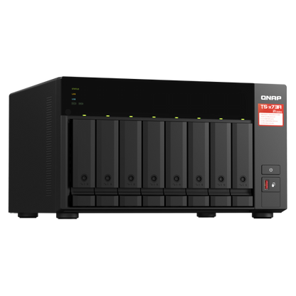 QNAP TS-873A NAS Tower Collegamento ethernet LAN Nero V1500B [TS-873A-SW5T]