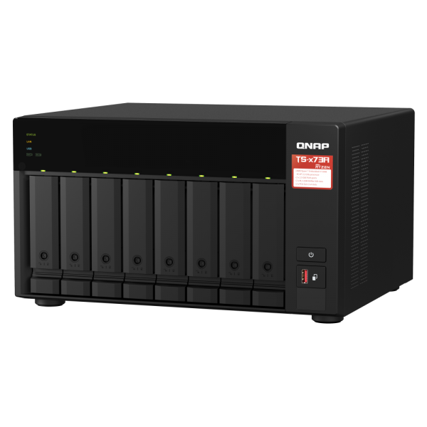 QNAP TS-873A NAS Tower Collegamento ethernet LAN Nero V1500B [TS-873A-SW5T]