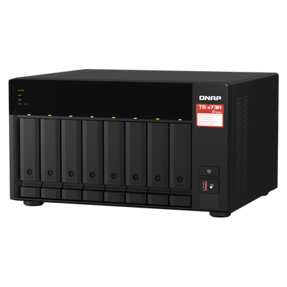 QNAP TS-873A NAS Tower Collegamento ethernet LAN Nero V1500B [TS-873A-SW5T]